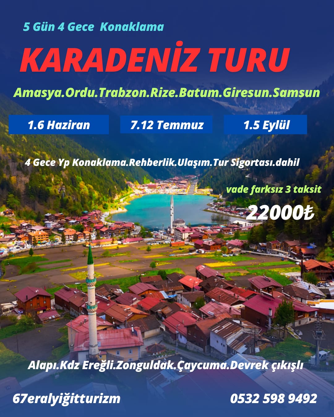 Kdz Ereğli,Zonguldak, Çıkışlı Karadeniz Turu