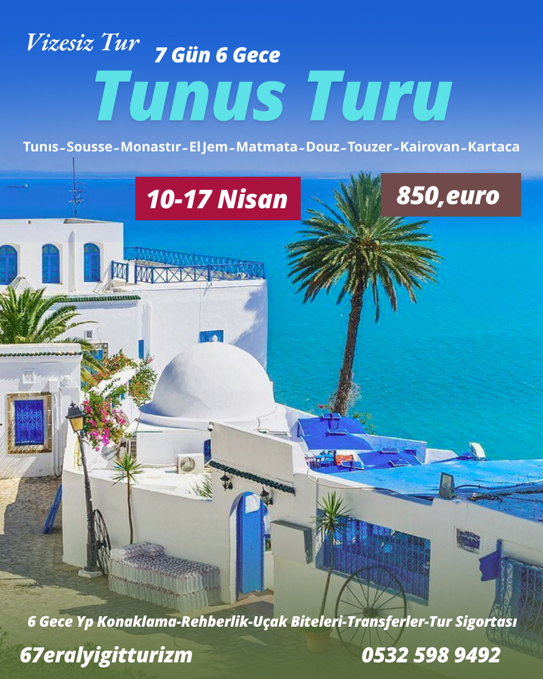 Akdeniz İncisi Zonguldak Çıkışlı Tunus  Turu 