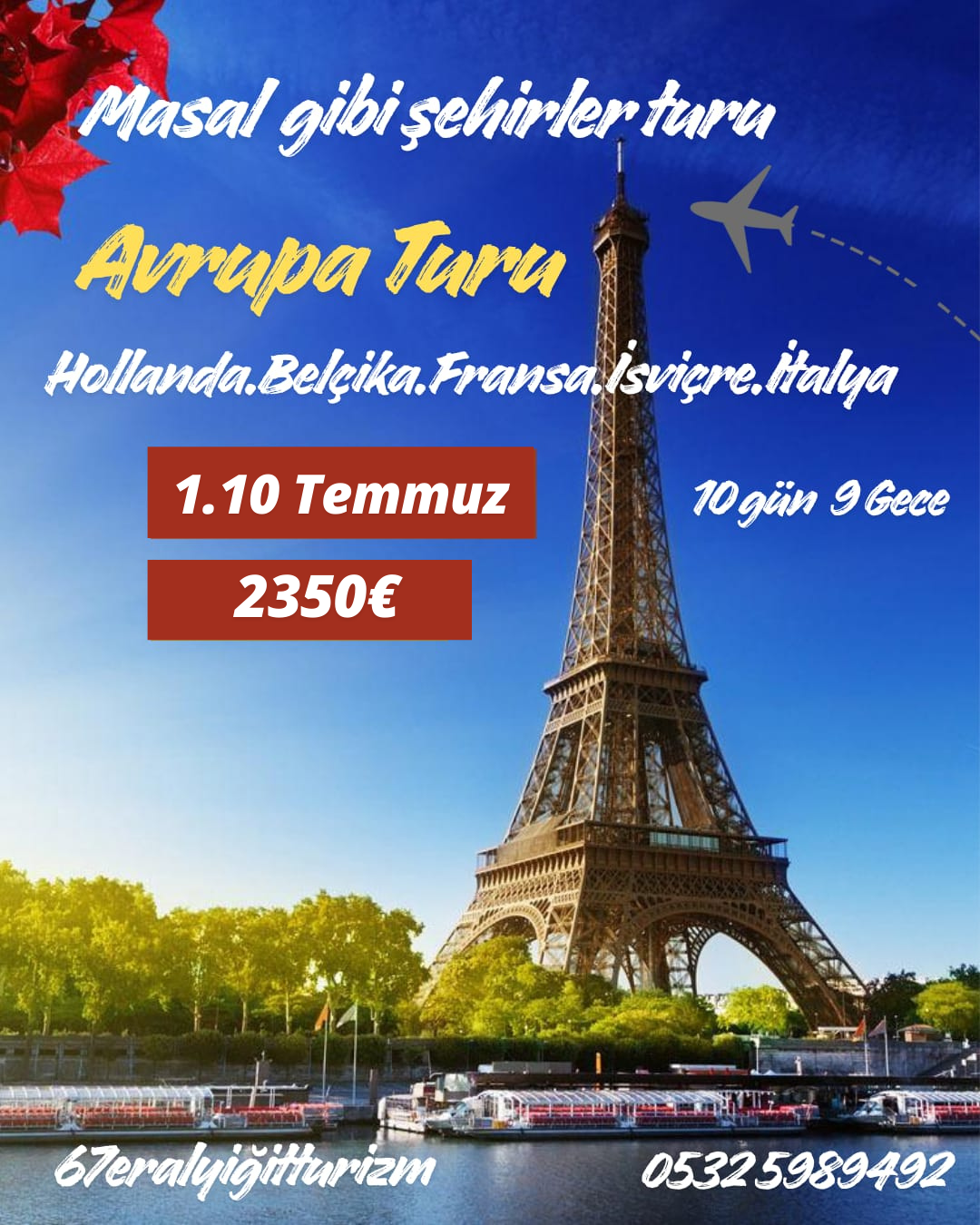 Zonguldak Uçuşlu  Avrupa Turu