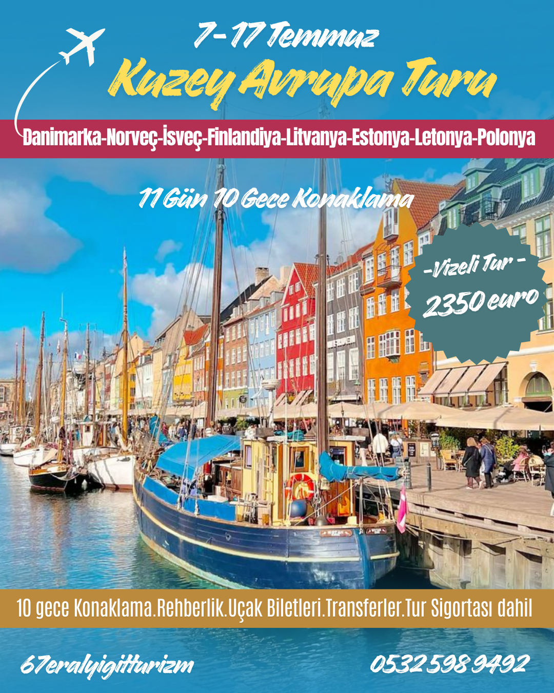Kuzey Avrupa ve Baltık Ülkeleri  Turu