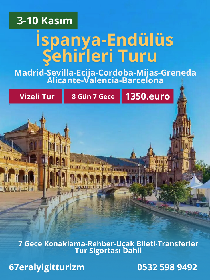 Zonguldak Çıkışlı İspanya-Portekiz Turu