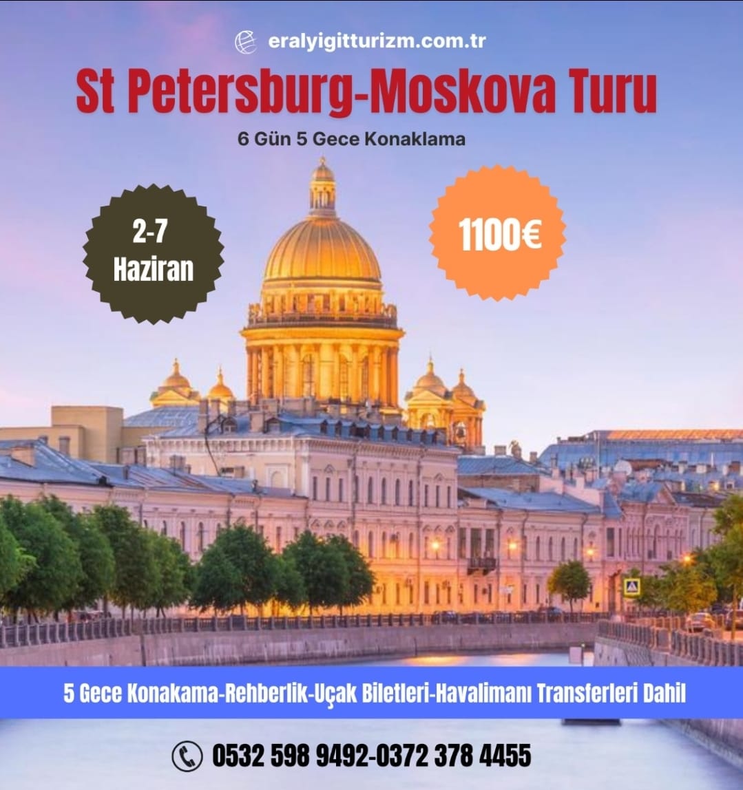 Moskova St Petersburg Turu